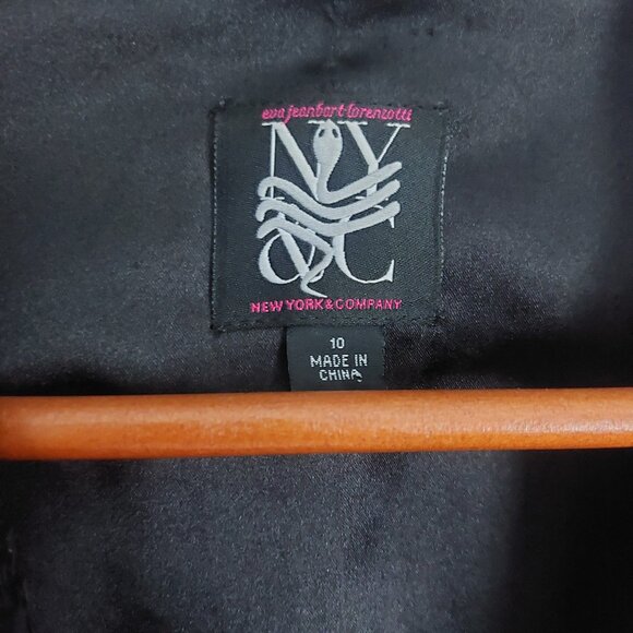 Black Sequins Blazer Jacket Women 10 Glam Evening 3/4 Sleeve Holiday Performance - Picture 11 of 14